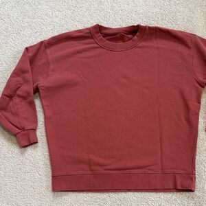 lululemon Perfectly Oversized Crew Sweatshirt Muted Red Sz8